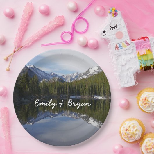 Bear Lake Reflection II Pappteller (Party)