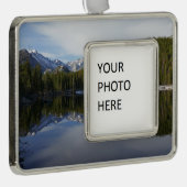 Bear Lake Reflection II Rahmen-Ornament Silber (Rechts)
