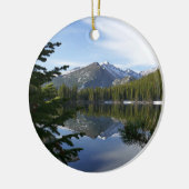 Bear Lake Reflection III Keramik Ornament (Links)