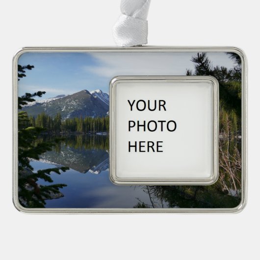 Bear Lake Reflection III Rahmen-Ornament Silber (Vorderseite)