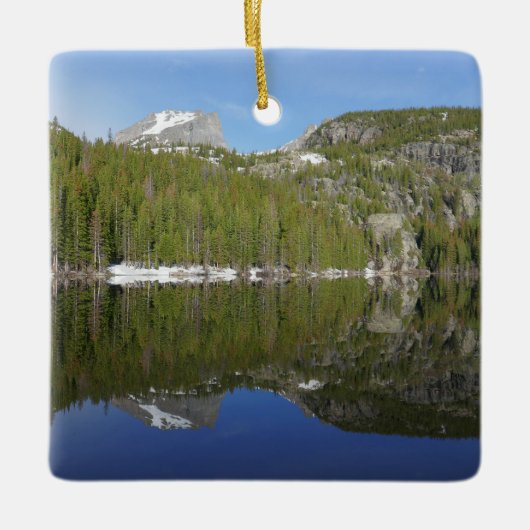 Bear Lake Spiegelung I Keramikornament (Vorderseite)