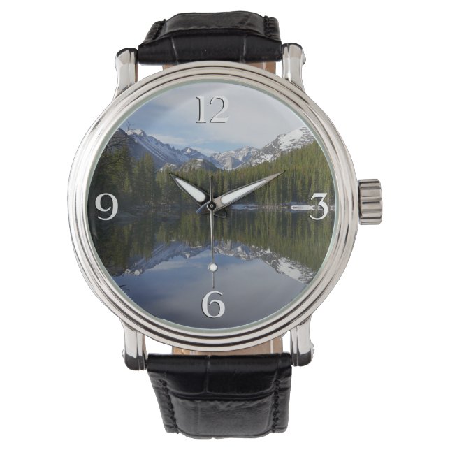 Bear Lake Spiegelung II Armbanduhr (Vorderseite)