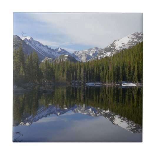 Bear Lake Spiegelung II Fliese (Vorderseite)
