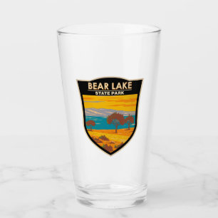 Bear Lake Staat Park Utah Vintag Glas