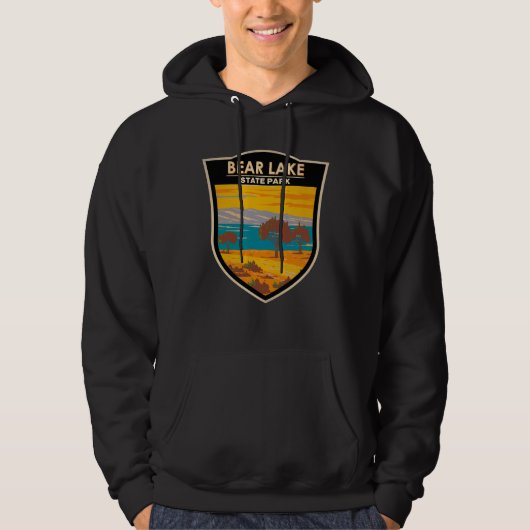 Bear Lake Staat Park Utah Vintag Hoodie (Vorderseite)