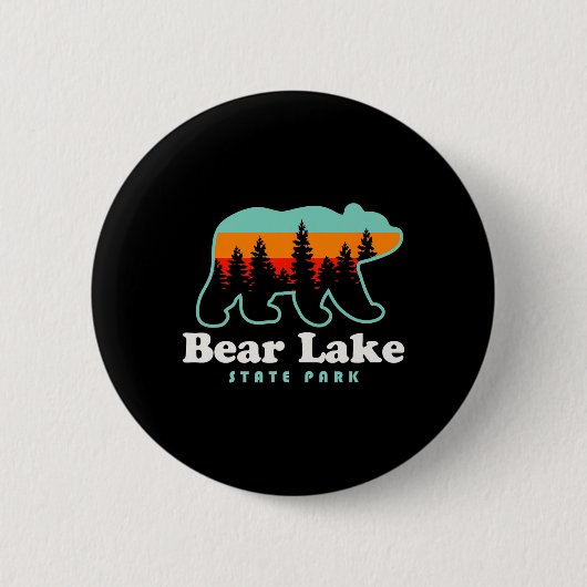 Bear Lake State Park Camping Utah Wandern Button (Vorderseite)