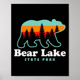 Bear Lake State Park Camping Utah Wandern  Poster
