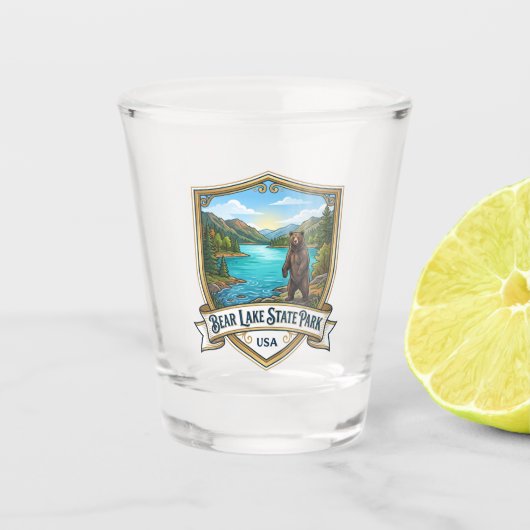 Bear Lake State Park USA Schnapsglas (Vorderseite)