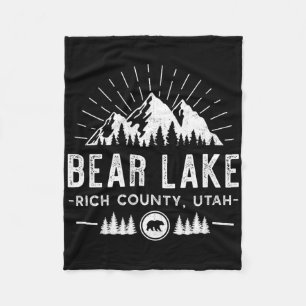 Bear Lake Utah - Bergskifahren Wandern Angeln Fleecedecke