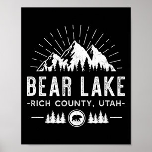 Bear Lake Utah - Bergskifahren Wandern Angeln  Poster