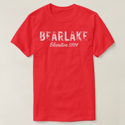 Bear Lake Utah Elevation 5924 TShirt (Design vorne)