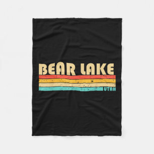 Bear Lake Utah Funny Fishing Camping Summer Fleecedecke