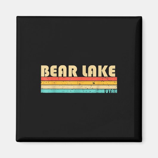 Bear Lake Utah Funny Fishing Camping Summer Magnet (Vorne)