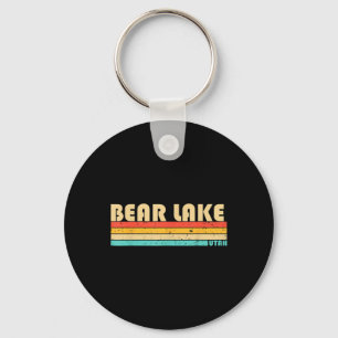 Bear Lake Utah Lustiges Angeln Camping Sommer Schlüsselanhänger