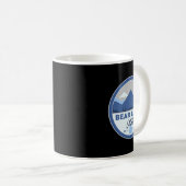 Bear Lake Utah Ut Mountains Badge Hiking Souvenir Kaffeetasse (VorderseiteRechts)