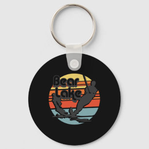 Bear Lake Utah Wasserskiing Wasserski Retro Vintag Schlüsselanhänger
