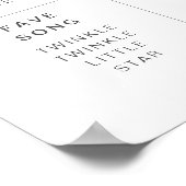 Bear Lila Balloon Milestone Poster (Ecke)