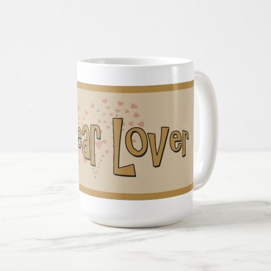Bear Lover Tasse (VorderseiteRechts)