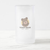Bear Lover-Tasse Mattglas Bierglas (Mittel)