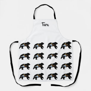 Bear Lover's Schürze "Bären mit den Bergen"