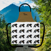 Bear Lover's Schürze "Bären mit den Bergen"