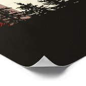 Bear Lumberjack Baby Dusche Begrüßungszeichen Plak Poster (Ecke)