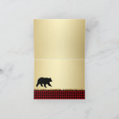 Bear Lumberjack Bear Vielen Dank Dankeskarte (Innenseite)