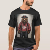 Bear Lumberjack Canada Day T-Shirt (Vorderseite)