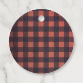 Bear Lumberjack Niedliche Geburtstag Vielen Dank Geschenkanhänger (Rückseite)