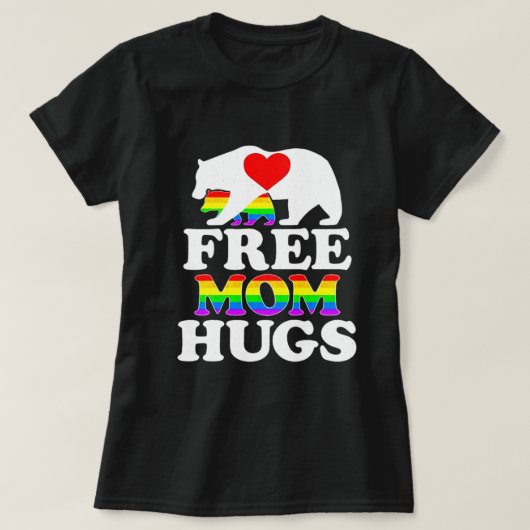 Bear Mama Free Mama Hugs T-Shirt (Design vorne)