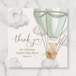 Bear Mint Bear Mint (Vorwarte) Danke Babydusche Geschenkanhänger