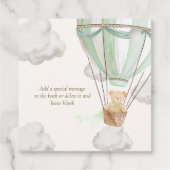 Bear Mint Bear Mint (Vorwarte) Danke Babydusche Geschenkanhänger (Rückseite)