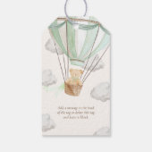 Bear Mint Bear Mint (Vorwarte) Danke Babydusche Geschenkanhänger (Rückseite)