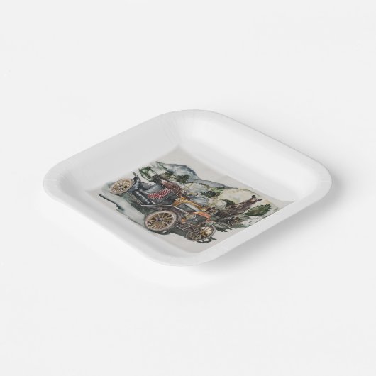 Bear Mischief Pappteller (Gewinkelt)