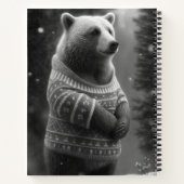 Bear mit einem gemütlichen Pullover Notizblock (Rückseite)