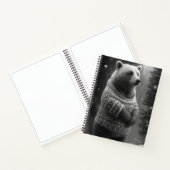 Bear mit einem gemütlichen Pullover Notizblock (Innenseite)