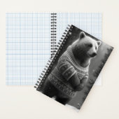 Bear mit einem gemütlichen Pullover Notizblock (Innen)