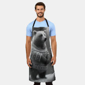 Bear mit einem gemütlichen Pullover Schürze (Getragen)
