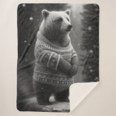 Bear mit einem gemütlichen Pullover Sherpadecke (Vorderseite)