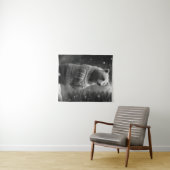 Bear mit einem gemütlichen Pullover Wandteppich (Beispiel (Horizontal))