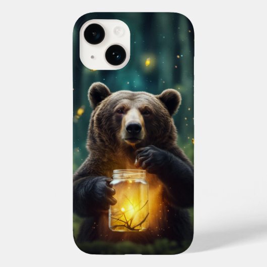 Bear mit Firefrefly im Jar Case-Mate iPhone Hülle (Rückseite)