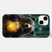 Bear mit Firefrefly im Jar Case-Mate iPhone Hülle (Rückseite (Horizontal))