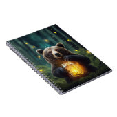 Bear mit Firefrefly im Jar Notizblock (Rechte Seite)