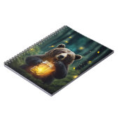 Bear mit Firefrefly im Jar Notizblock (Linke Seite)