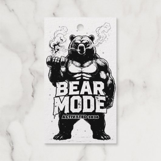Bear Mode Activated 2026 Geschenkanhänger (Rückseite)
