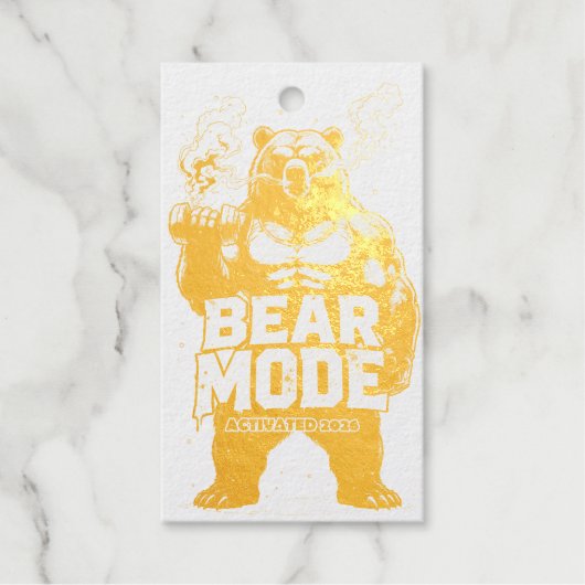 Bear Mode Activated 2026 Geschenkanhänger (Vorderseite)