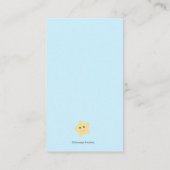 Bear Moon Stars Baby Book Request Card Begleitkarte (Rückseite)