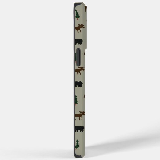 Bear Moose Pine Tree Lodge Hütte Case-Mate iPhone Hülle (Rückseite / Rechts)