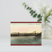 Bear Mountain Bridge, Hudson River NY Vintag 1927 Postkarte (Stehend Vorderseite)