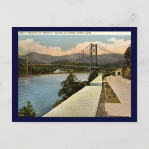 Bear Mountain Bridge, New York 1920er Jahre Vintag Postkarte